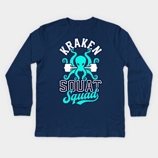 Kraken Squat Squad Kids Long Sleeve T-Shirt